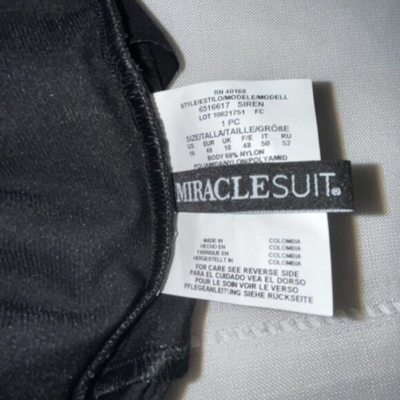 Miraclesuit Siren One Piece in Black Size 16 - Picture 7 of 7